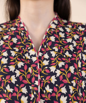 Sapphire Winter Collection – Printed 3-Piece Linen Suit