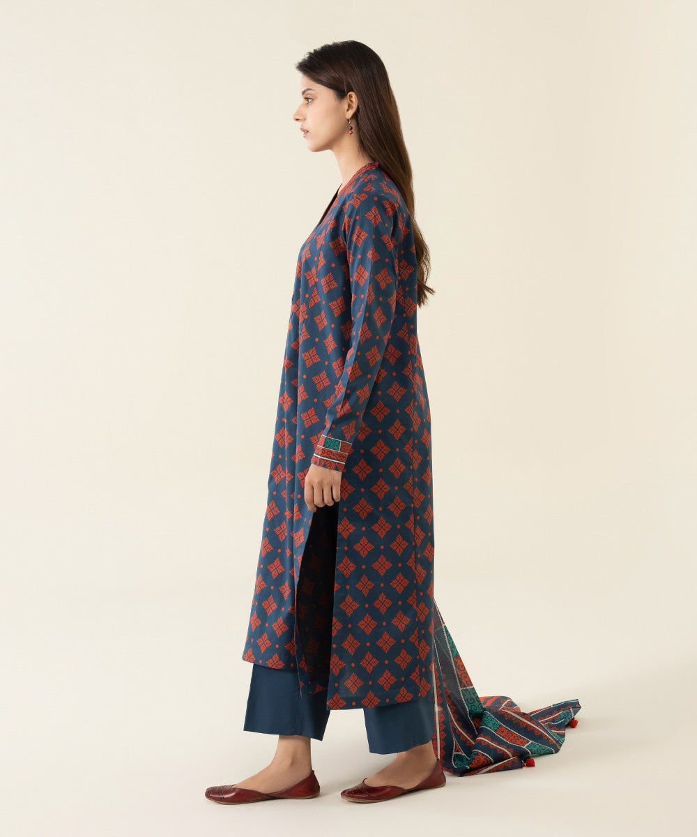 Original Sapphire Unstitched 3PC Lawn Suit – Premium Summer Collection 2025