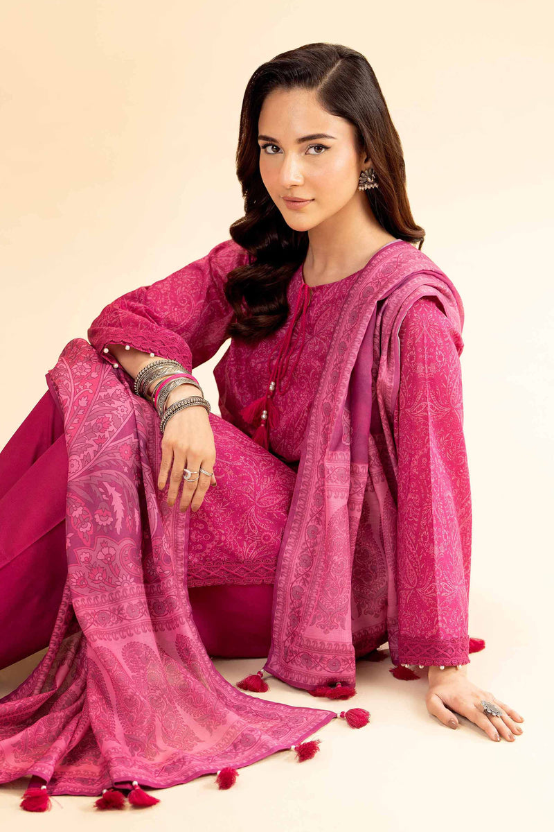 Nishat 3-Piece Unstitched Lawn Suit – Summer Collection